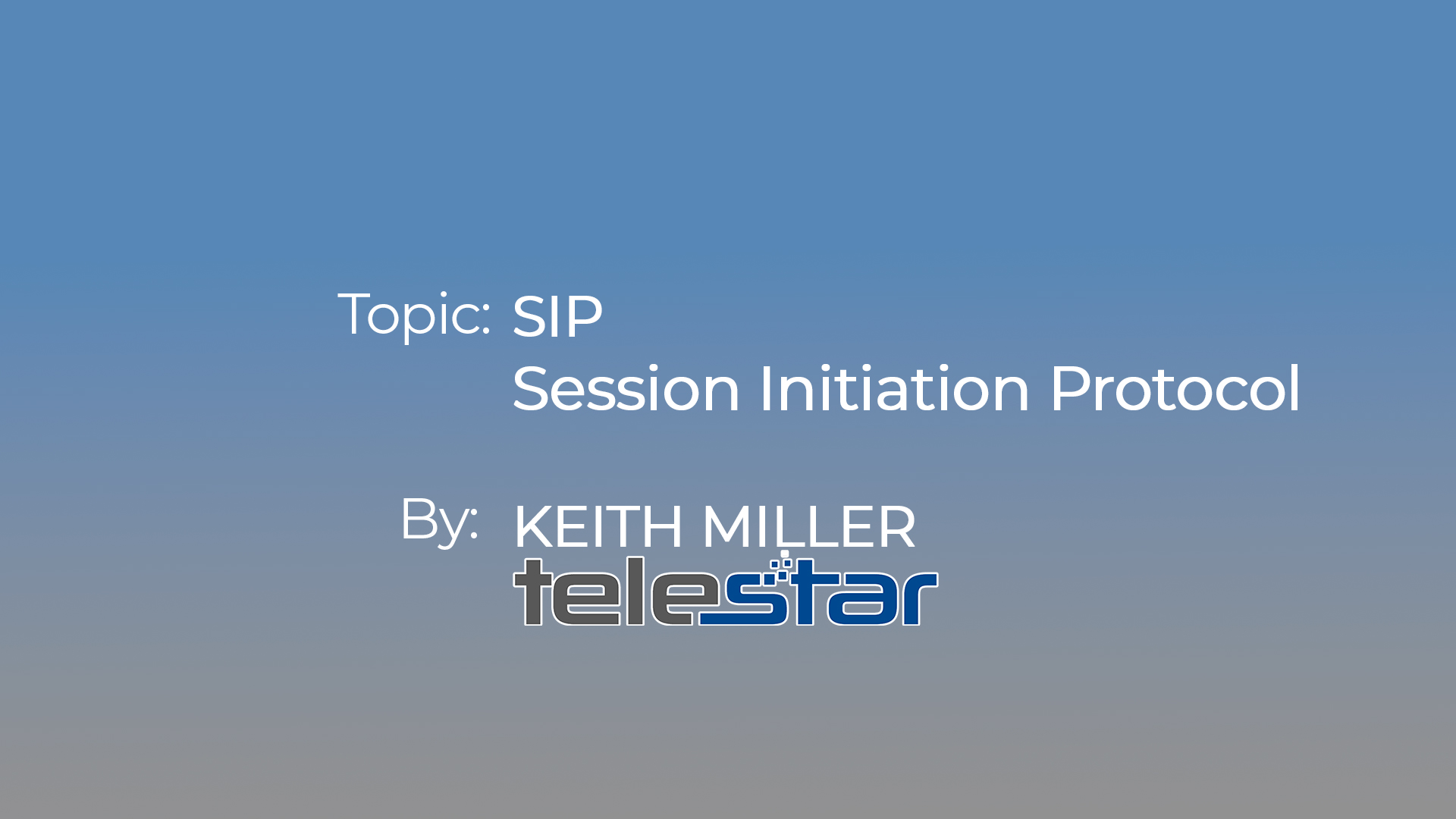 SIP Session Initiation Protocol